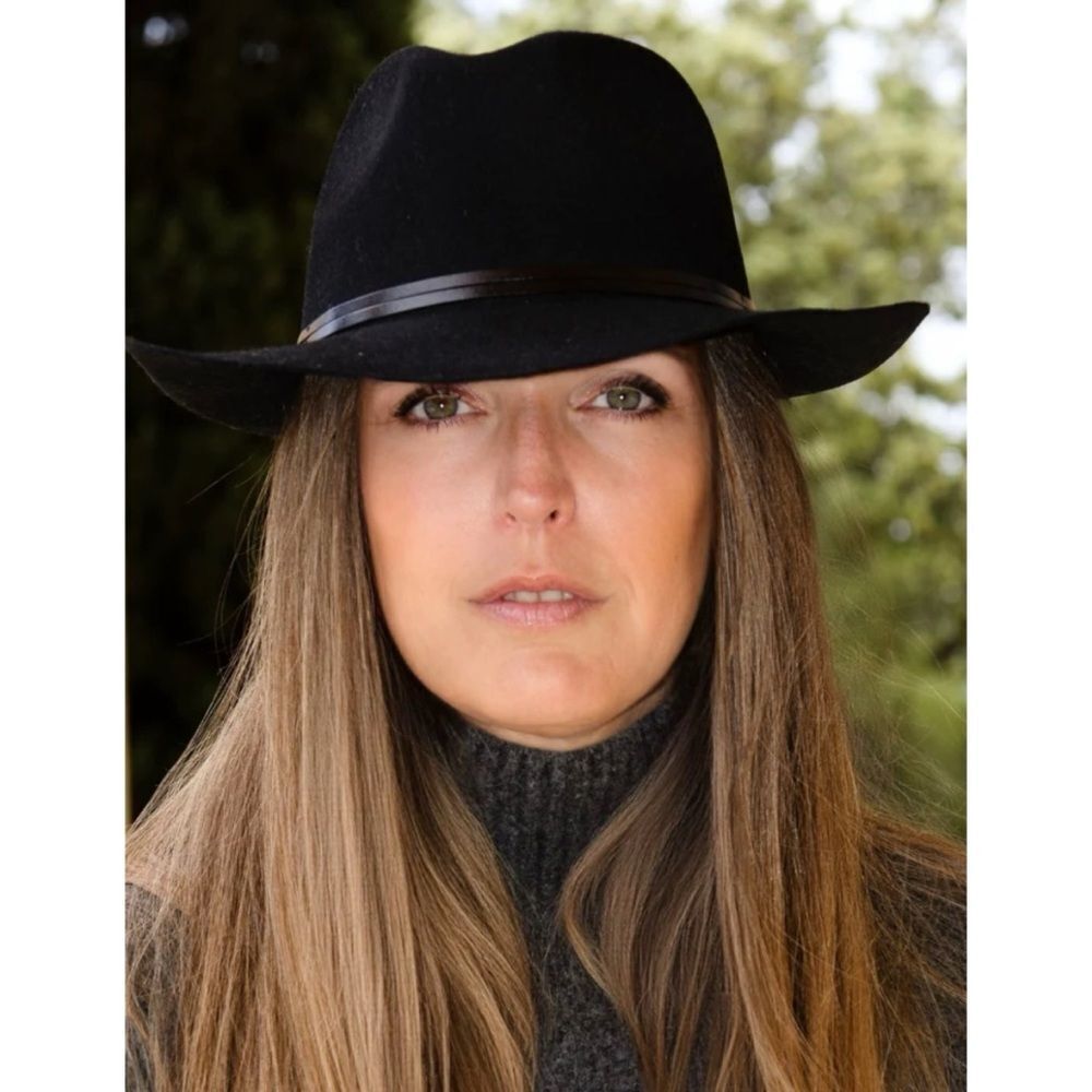 Travaux Unisexe Wool  TRAVAUX EN COURS
Fedora Hat in Black ~ Size 58